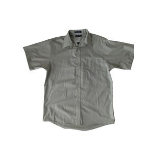Puritan Men’s Large Sage Green Short Sleeve Button Down Shirt Casual